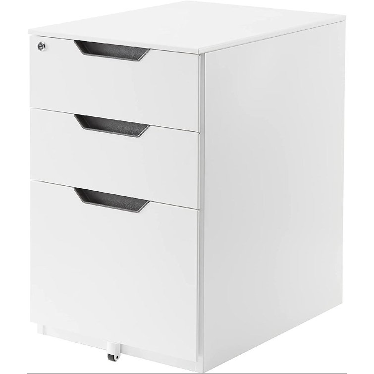 Ebern Designs Cecilius 15.51'' Wide 3 Drawer Mobile Vertical Filing